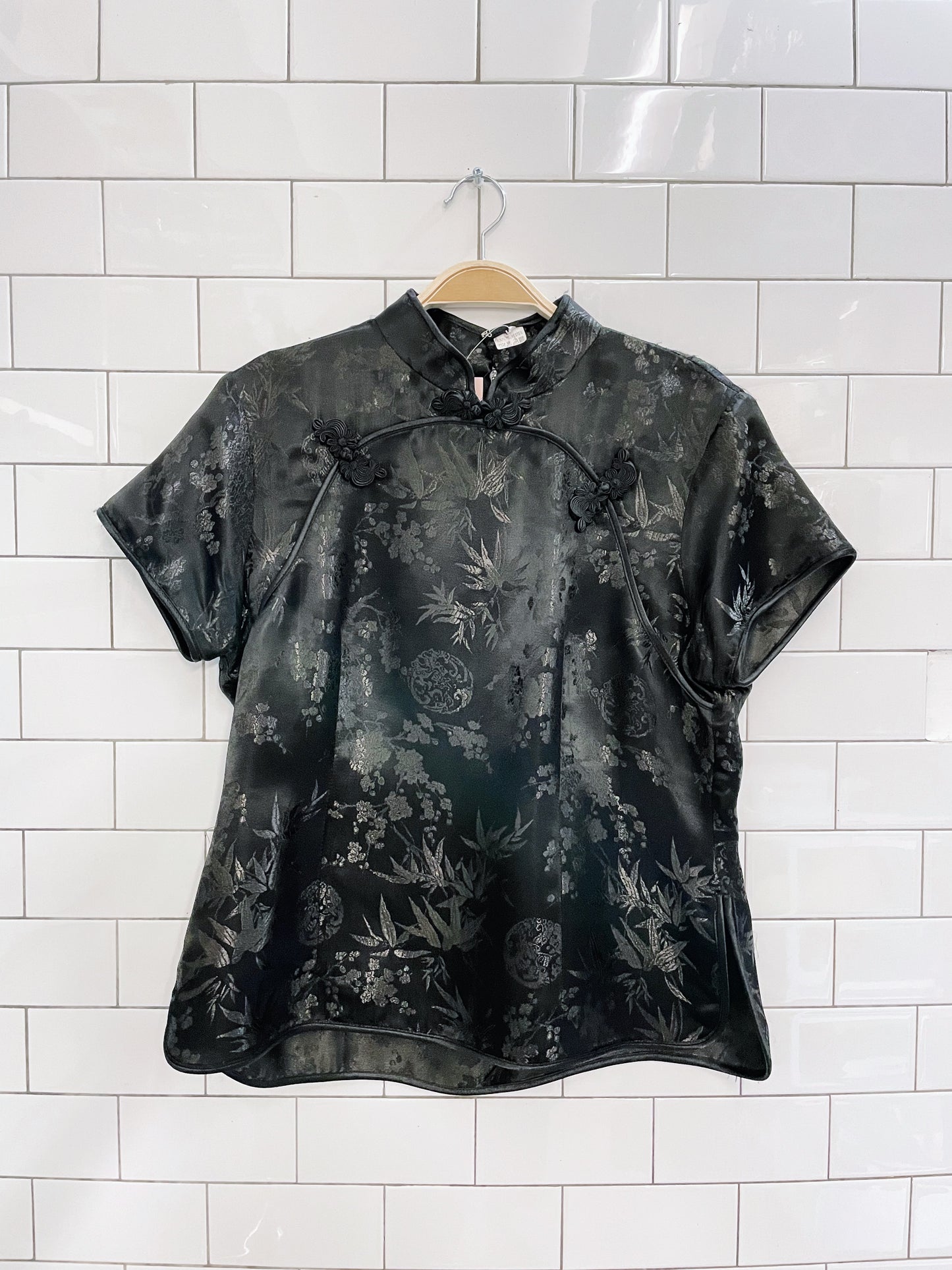 vintage qipao satin ss blouse