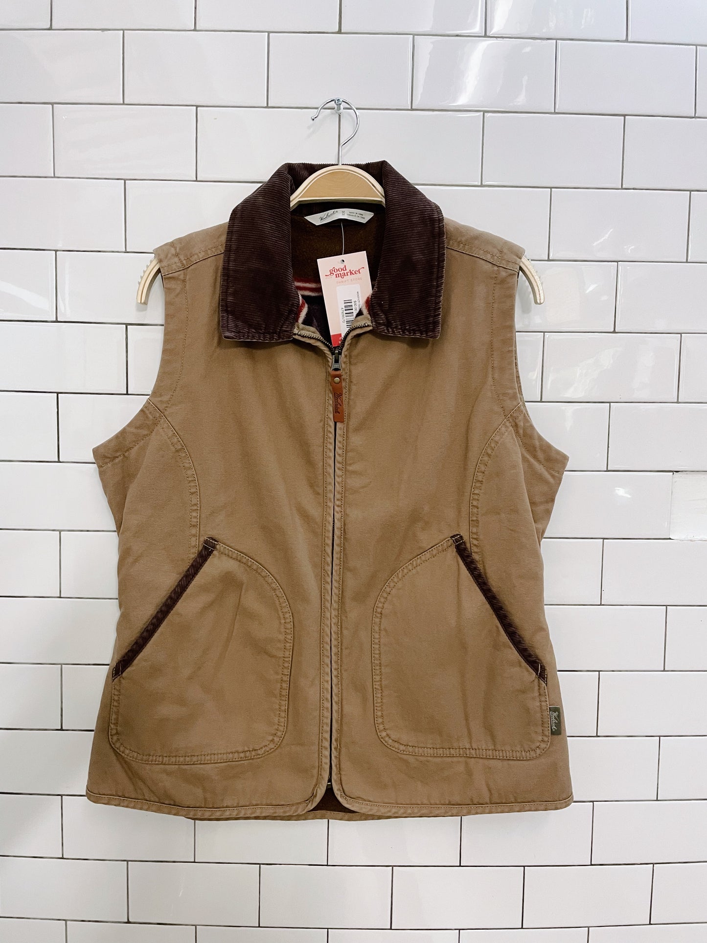 woolrich fleece lined chore vest