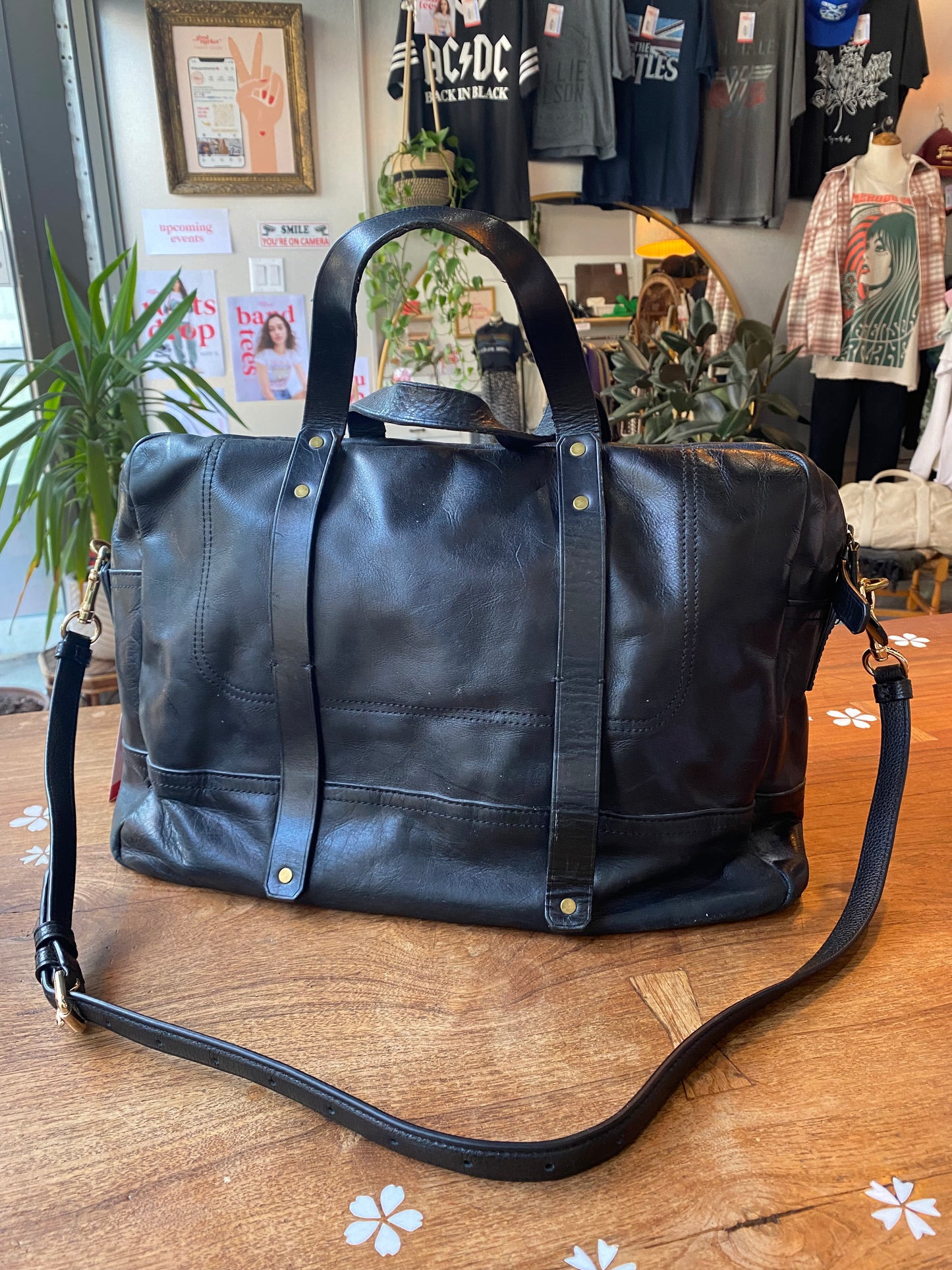 banana republic soft italian leather briefcase