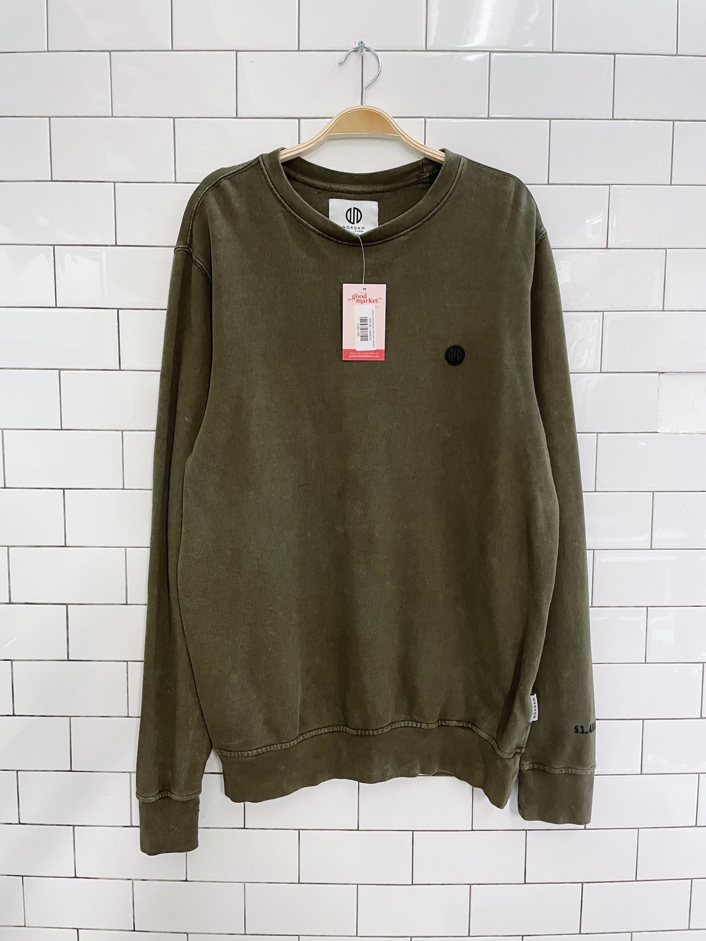 nordam embroidered crest patch sweatshirt