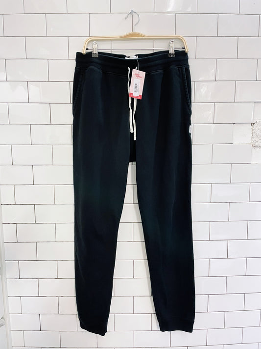 reigning champ classic black joggers