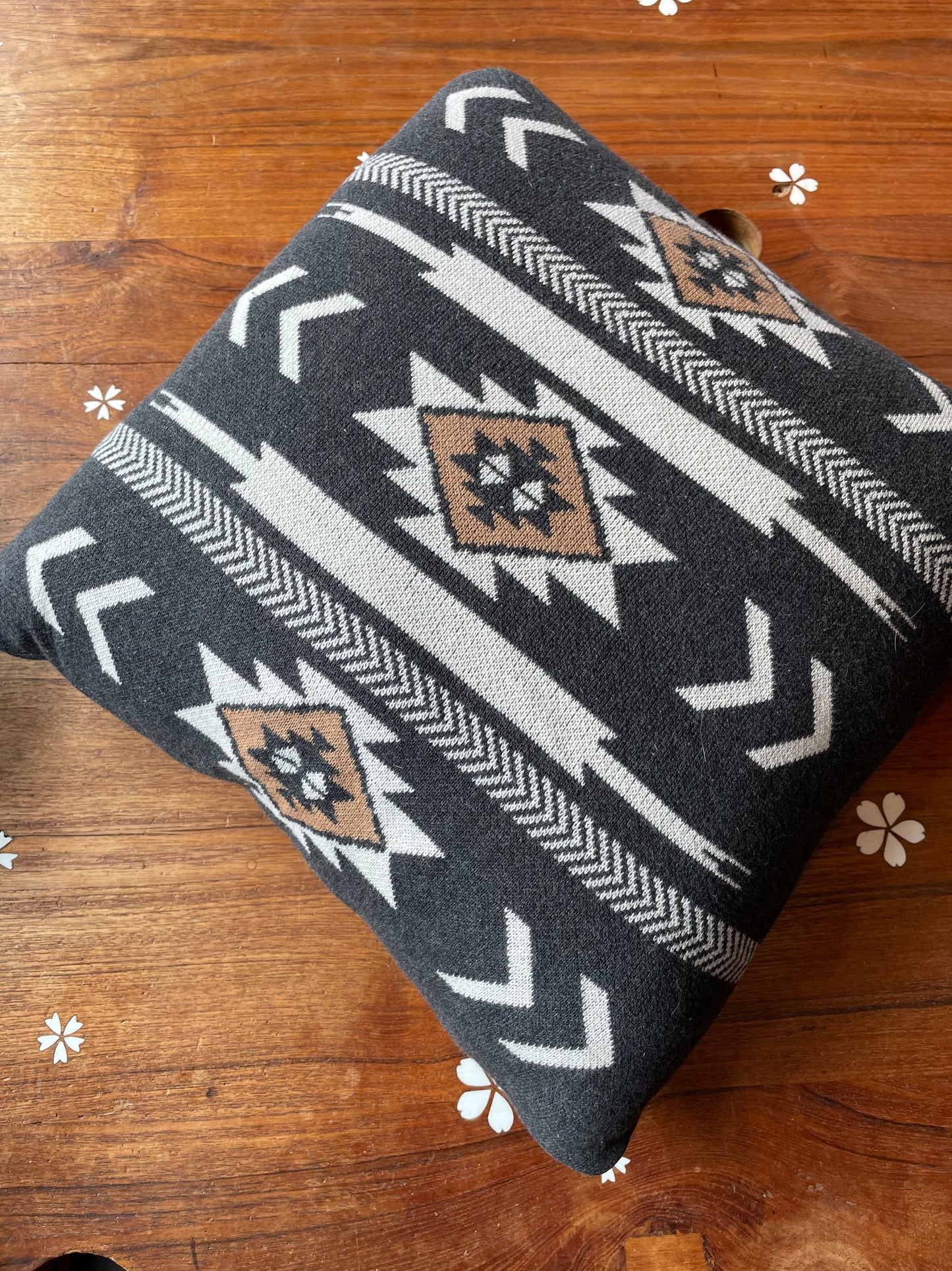 cynthia rowley aztec knit throw pillow