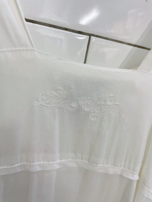 lola espeleta white country prairie midi dress