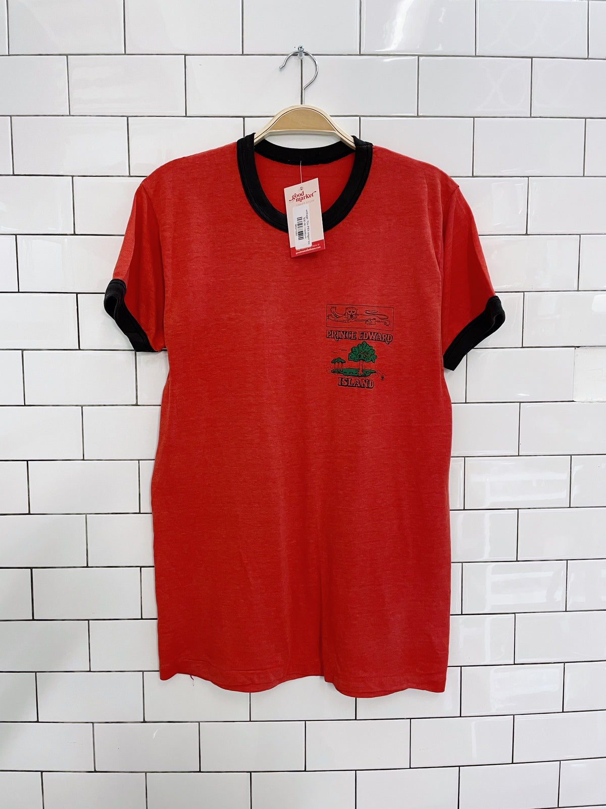 vintage 70s PEI ringer tee