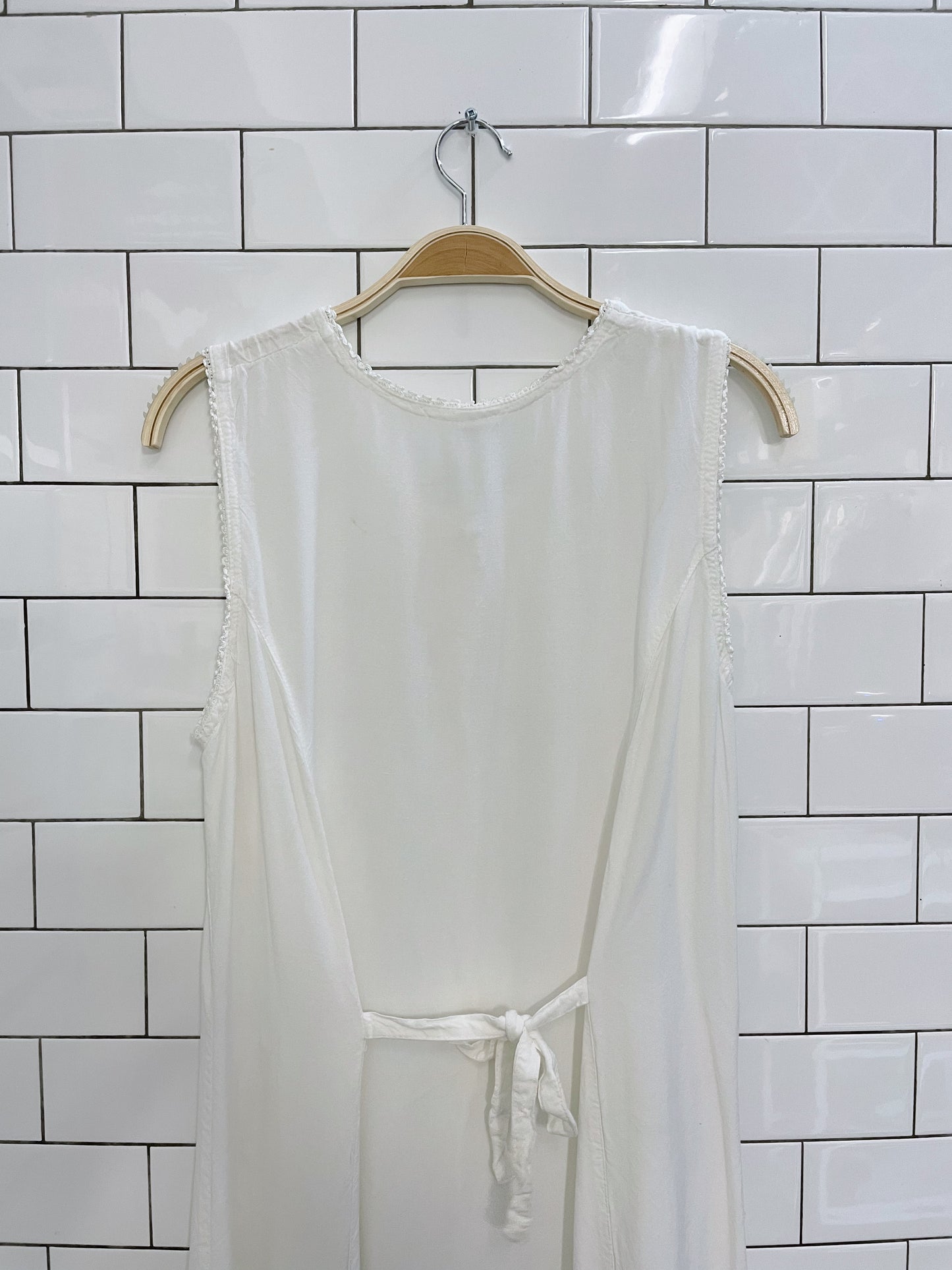 vintage boho embroidered tank shirt maxi dress