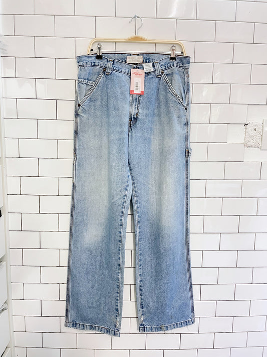 vintage 00s levi's white label carpenter jeans