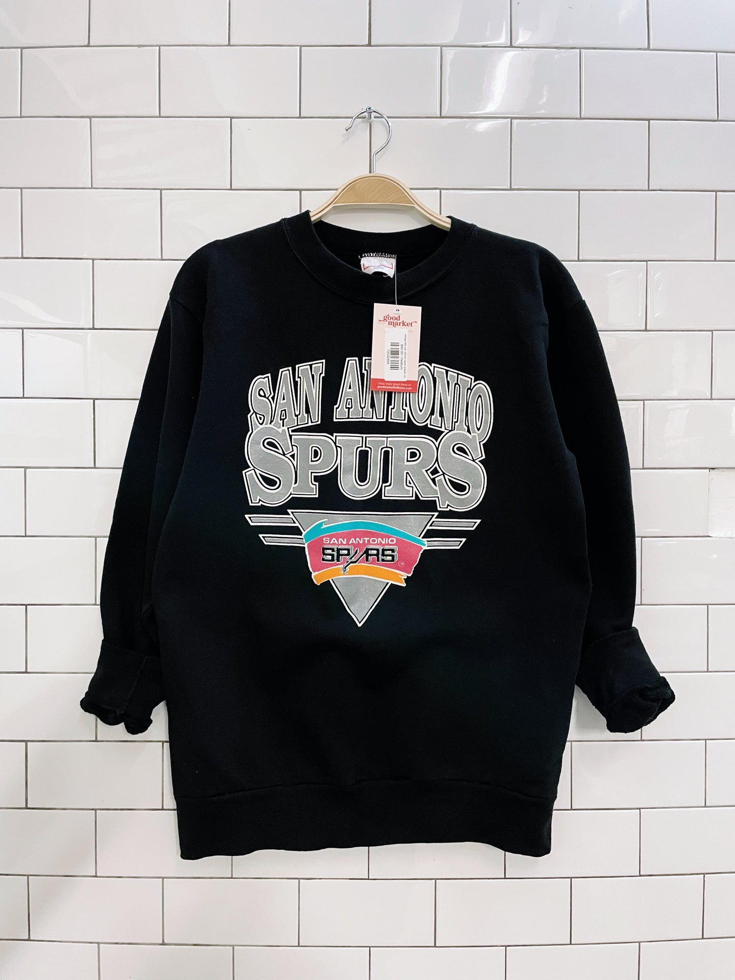 vintage 90s san antonio spurs graphic crew