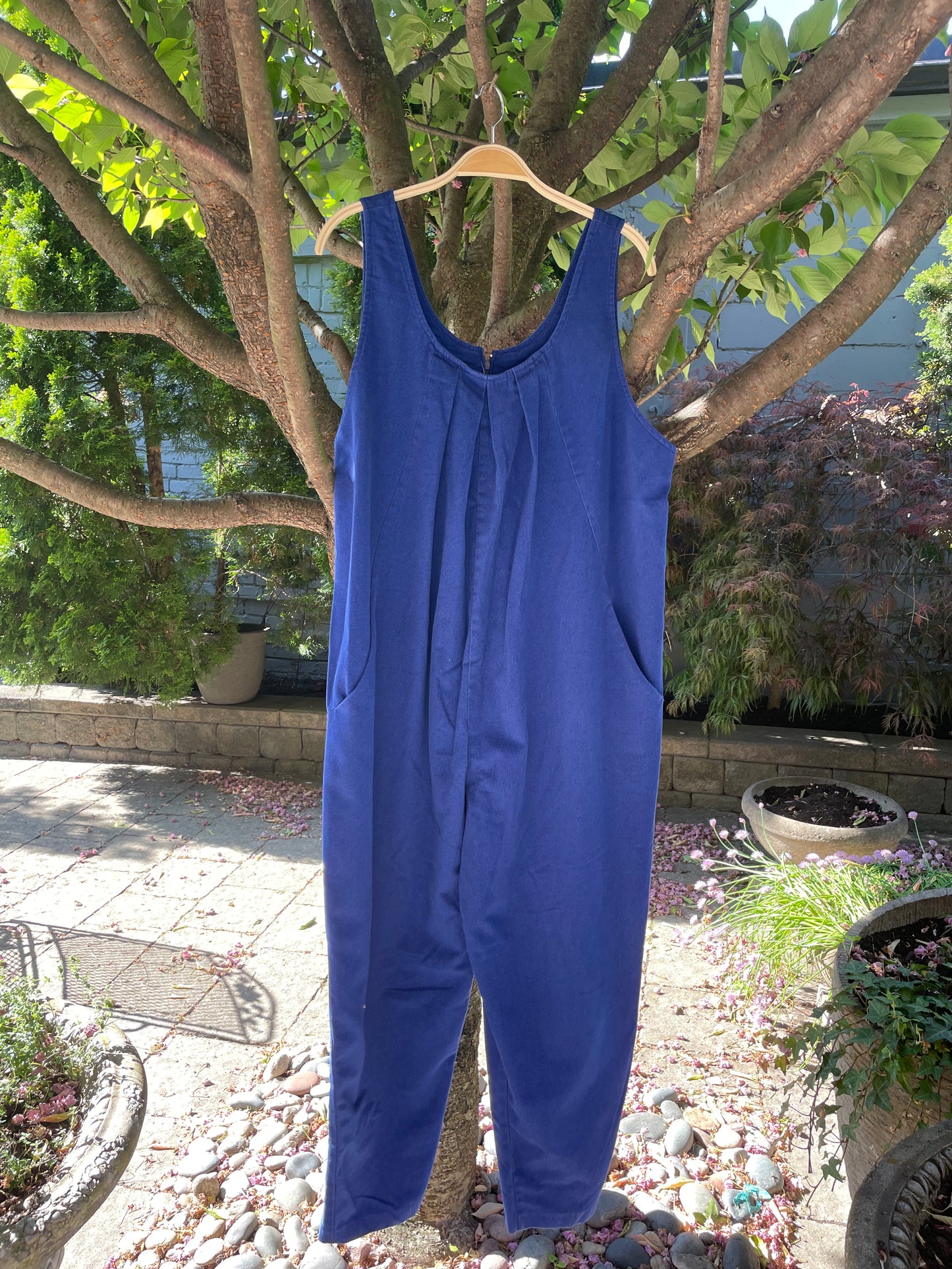 vintage shirley k pleated jumpsuit