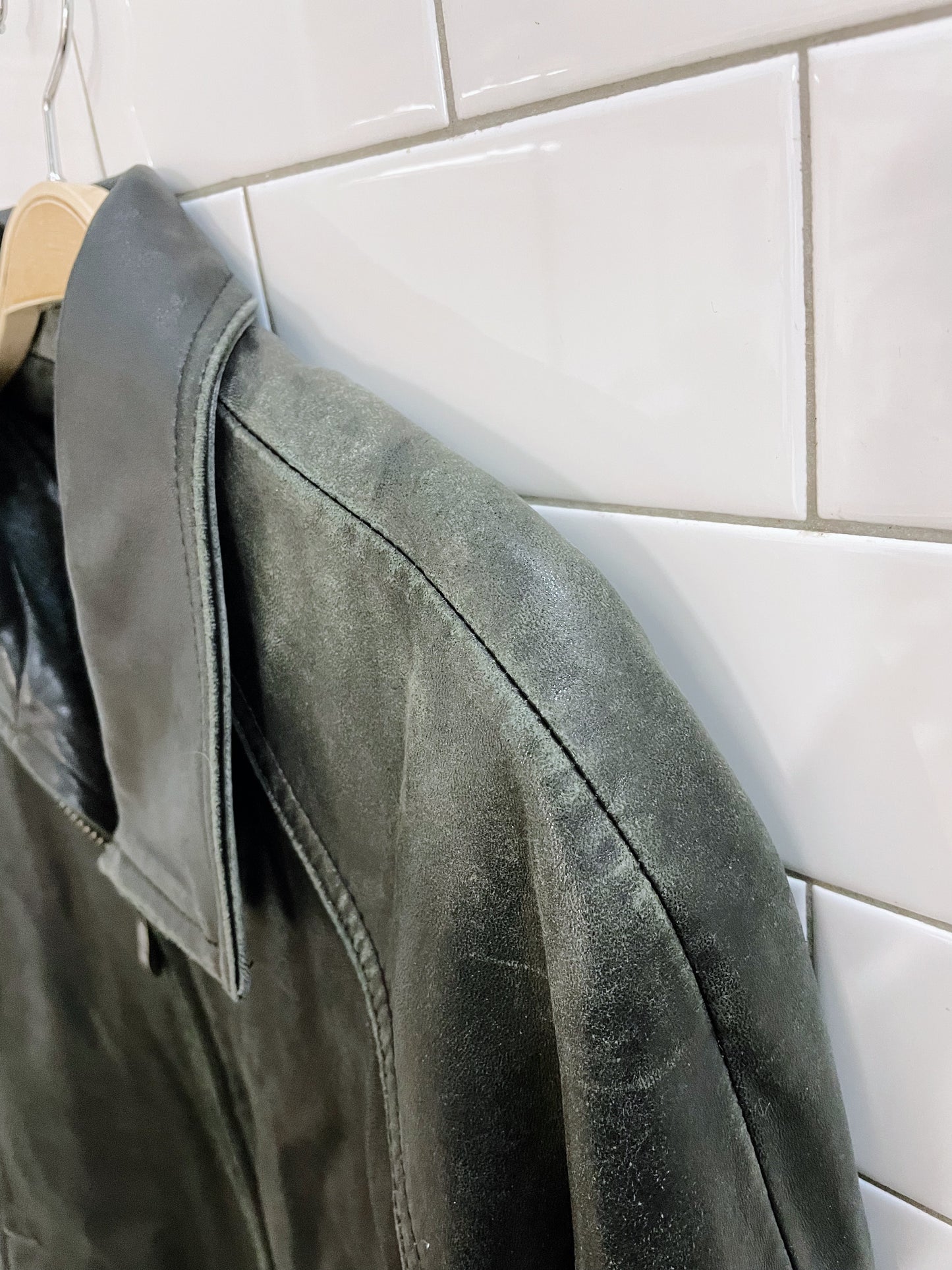 vintage pelle studio butter leather bomber jacket