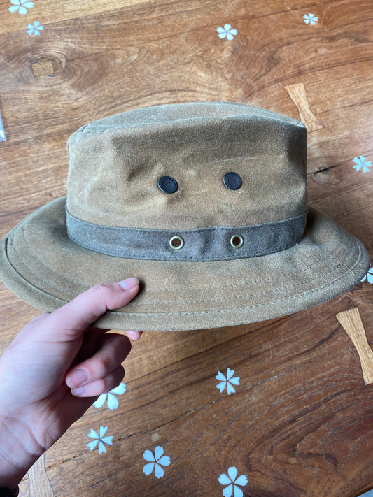 vintage outback waxed cotton ranch hat