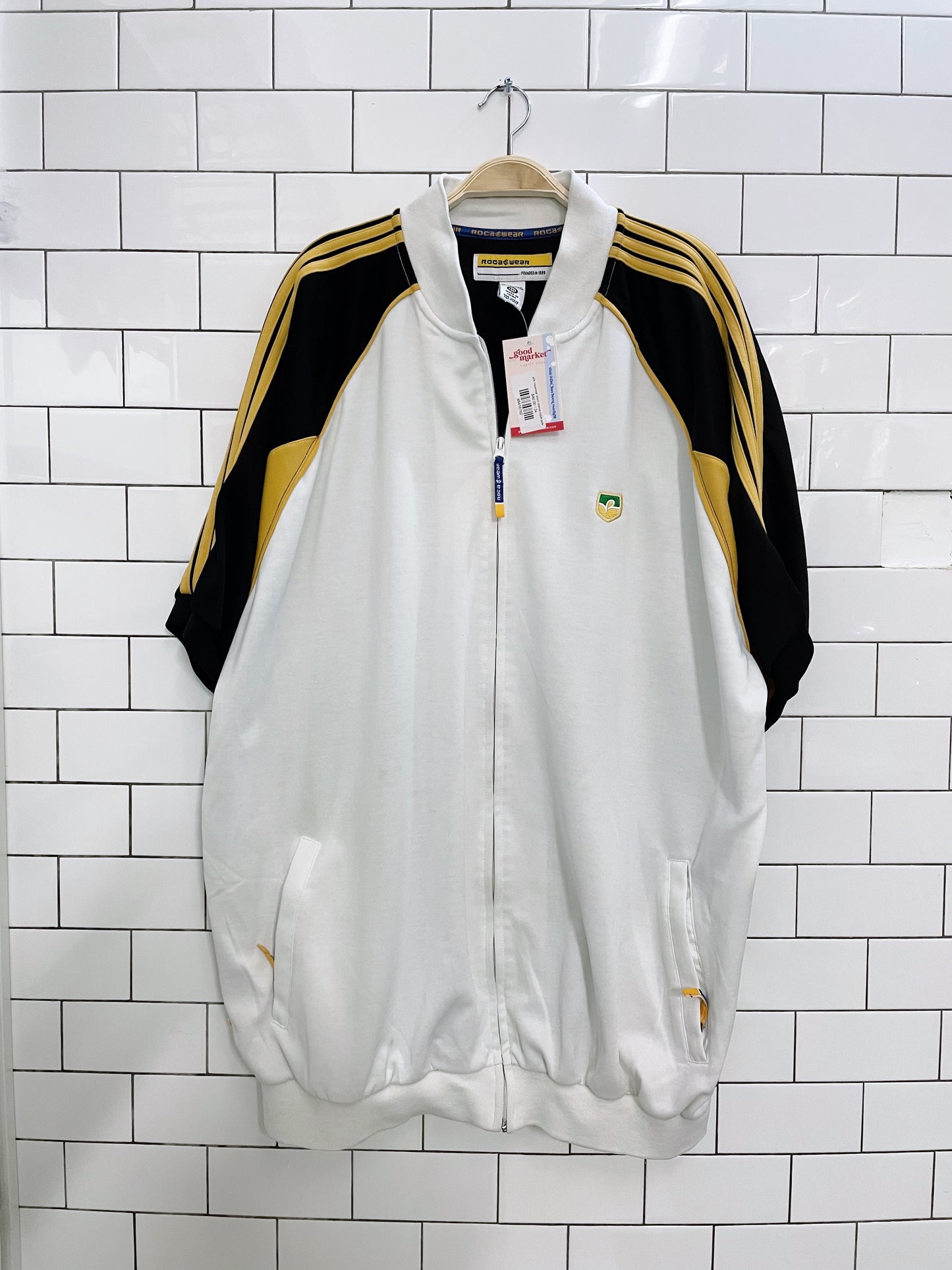 y2k rocawear short sleeve track jacket