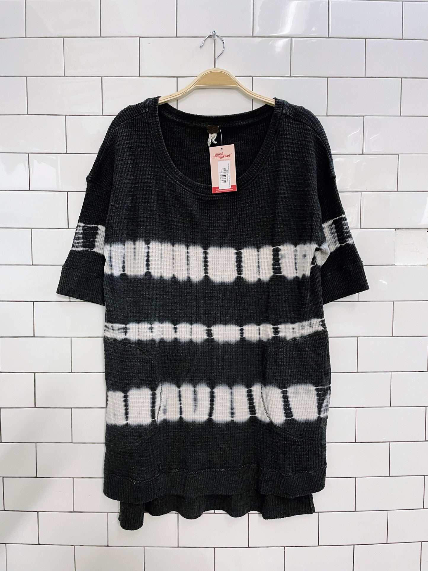 free people canyon wash tie dye waffle tee