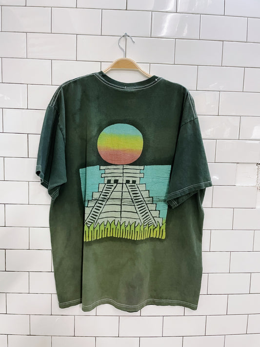 vintage yazbek mayan wax dye tee