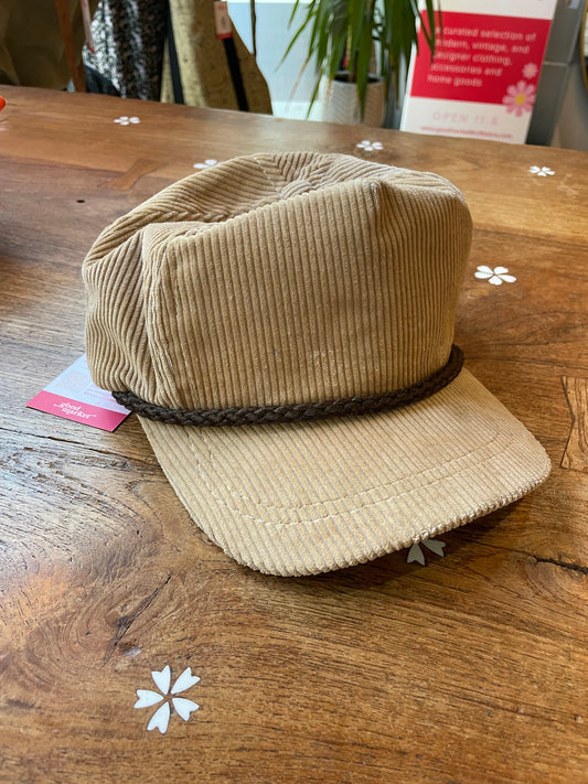 vintage la mode chunky cord hat
