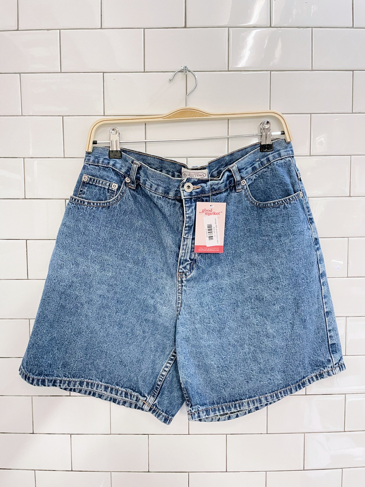 vintage NR denim mom shorts