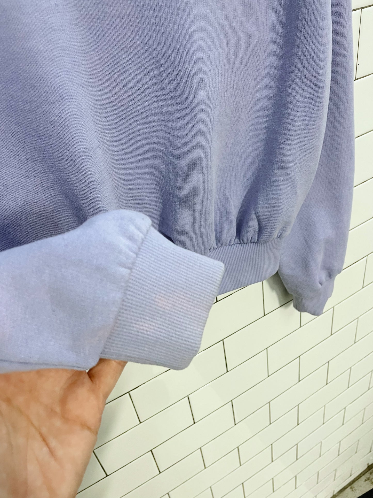 h&m embroidered love crew