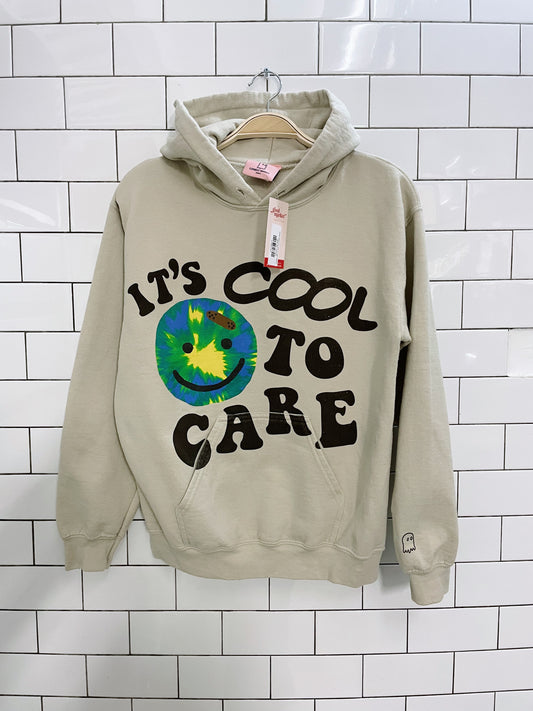 lonely ghost it's cool to care hoodie