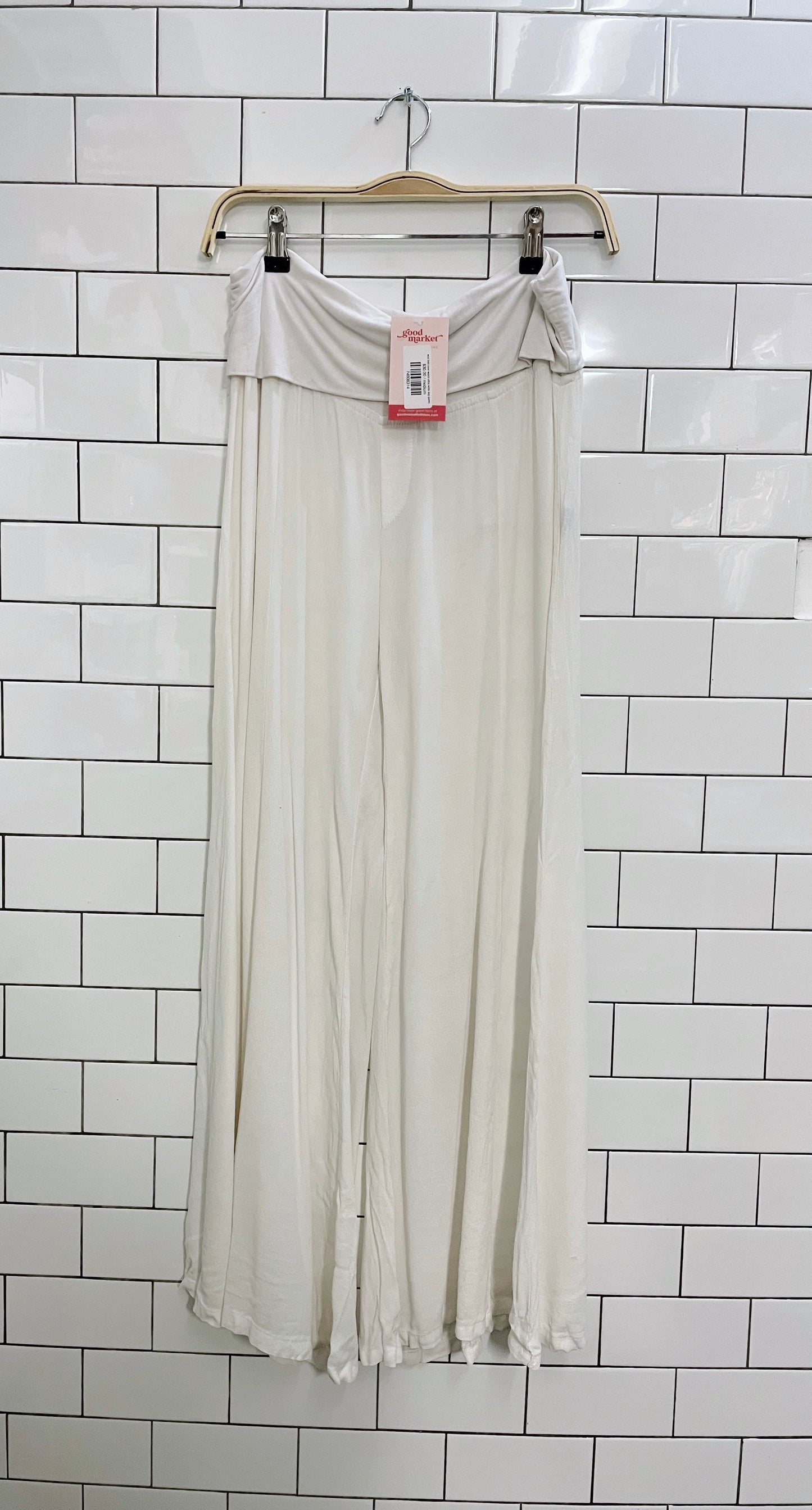 xcvi fold over waist ultra wide leg pants
