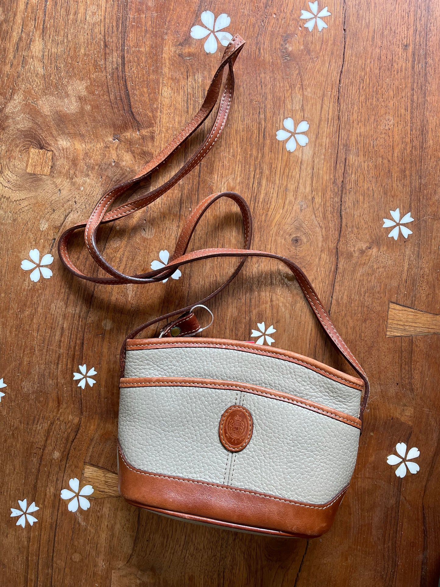 vintage 90s liz claiborne pebbled leather mini bag