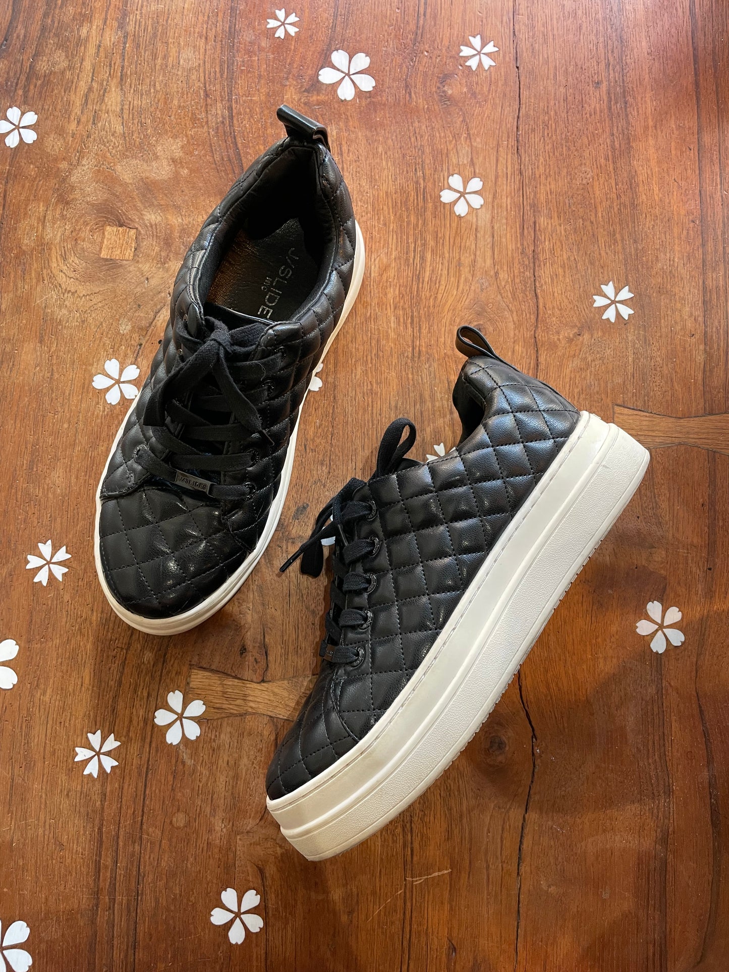 j slides nona quilted platform sneakers