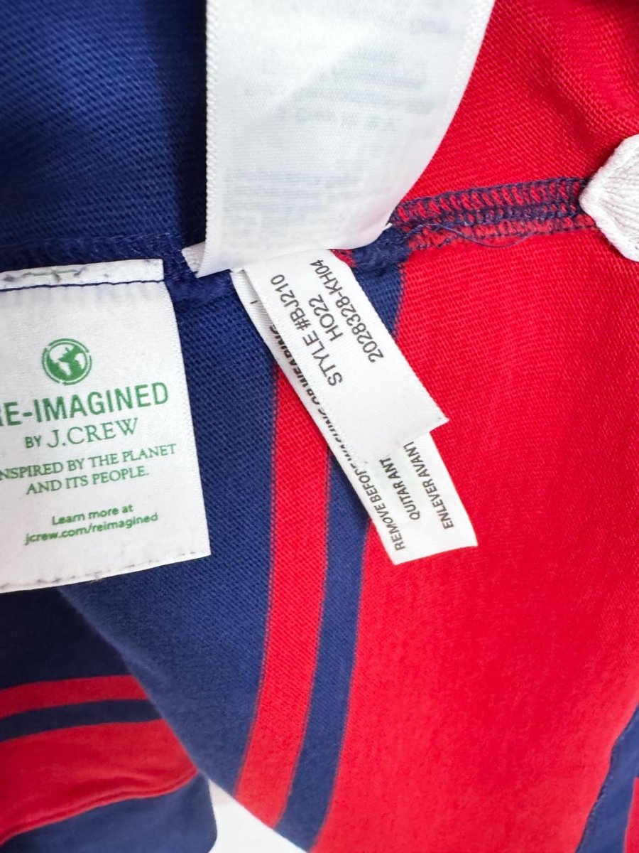 j crew heritage rugby striped long sleeve shirt - good market thrift store