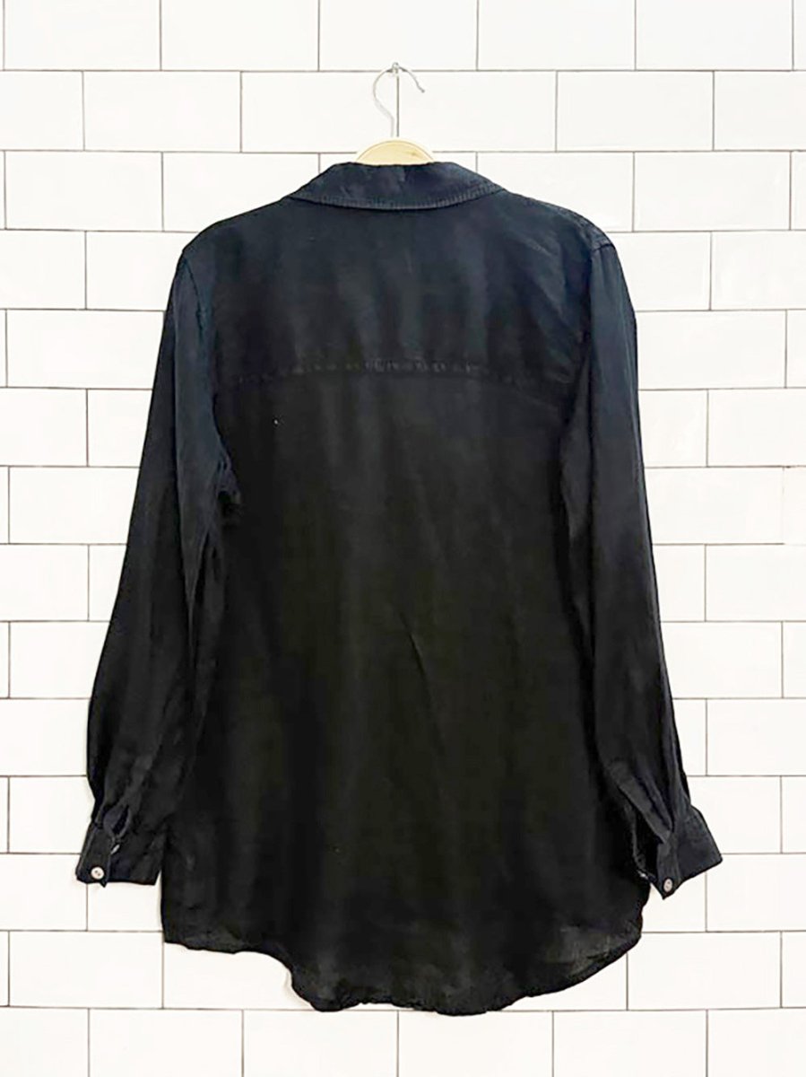 joie 100% linen full button shirt - good market thrift store