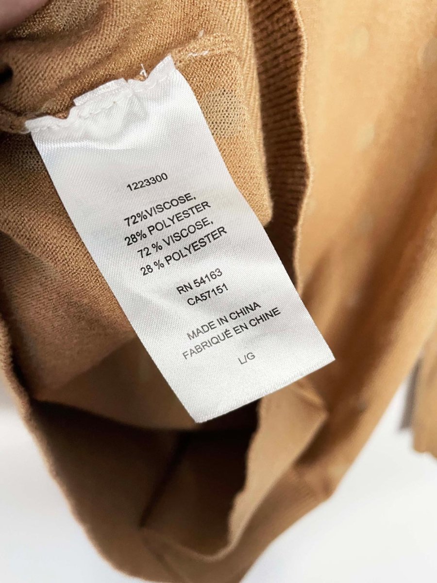 karl lagerfeld sheer polka dot knit sweater - good market thrift store