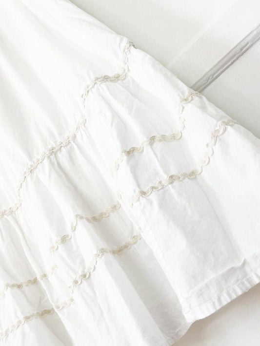 kimchi blue boho tiered midi skirt | urban outfitters - good market thrift store