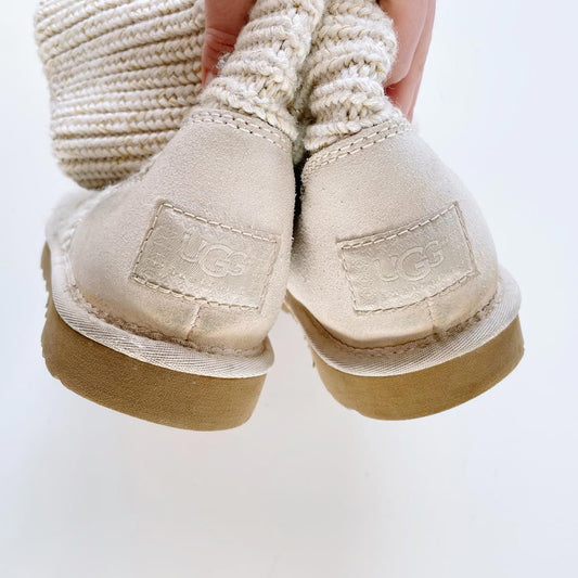 ugg classic cardy knit button boots