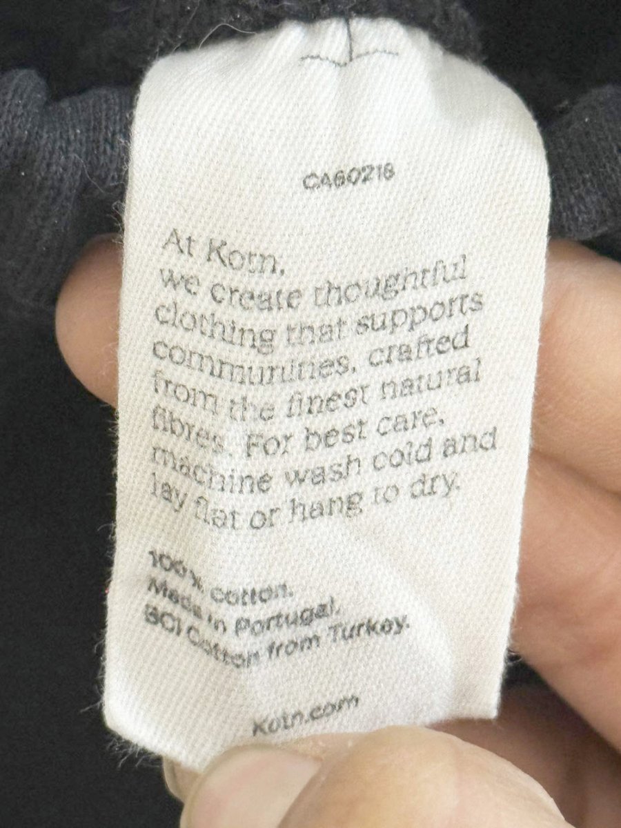 kotn relaxed side pocket cotton sweatpants - good market thrift store