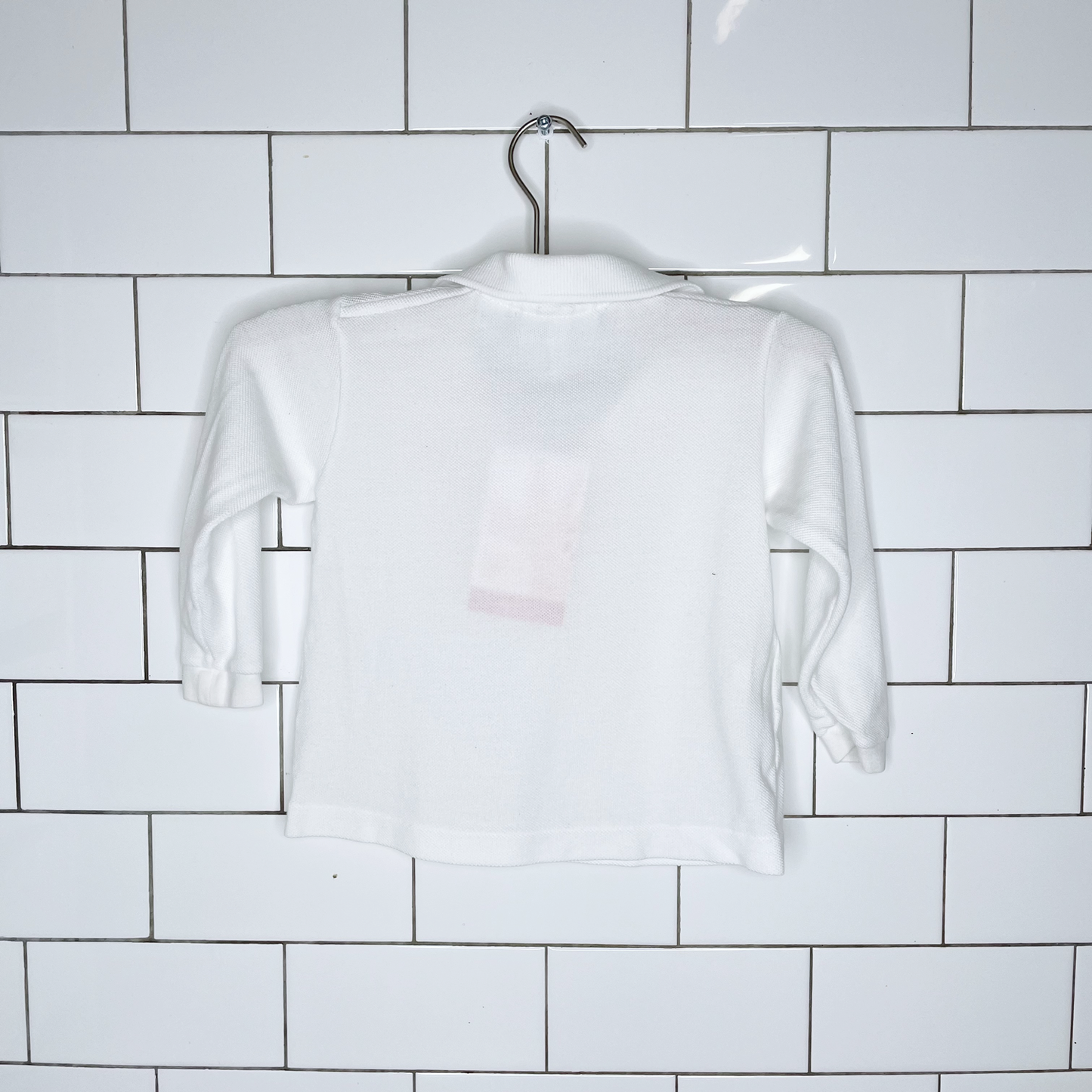 baby lacoste long sleeve pique polo - size 1