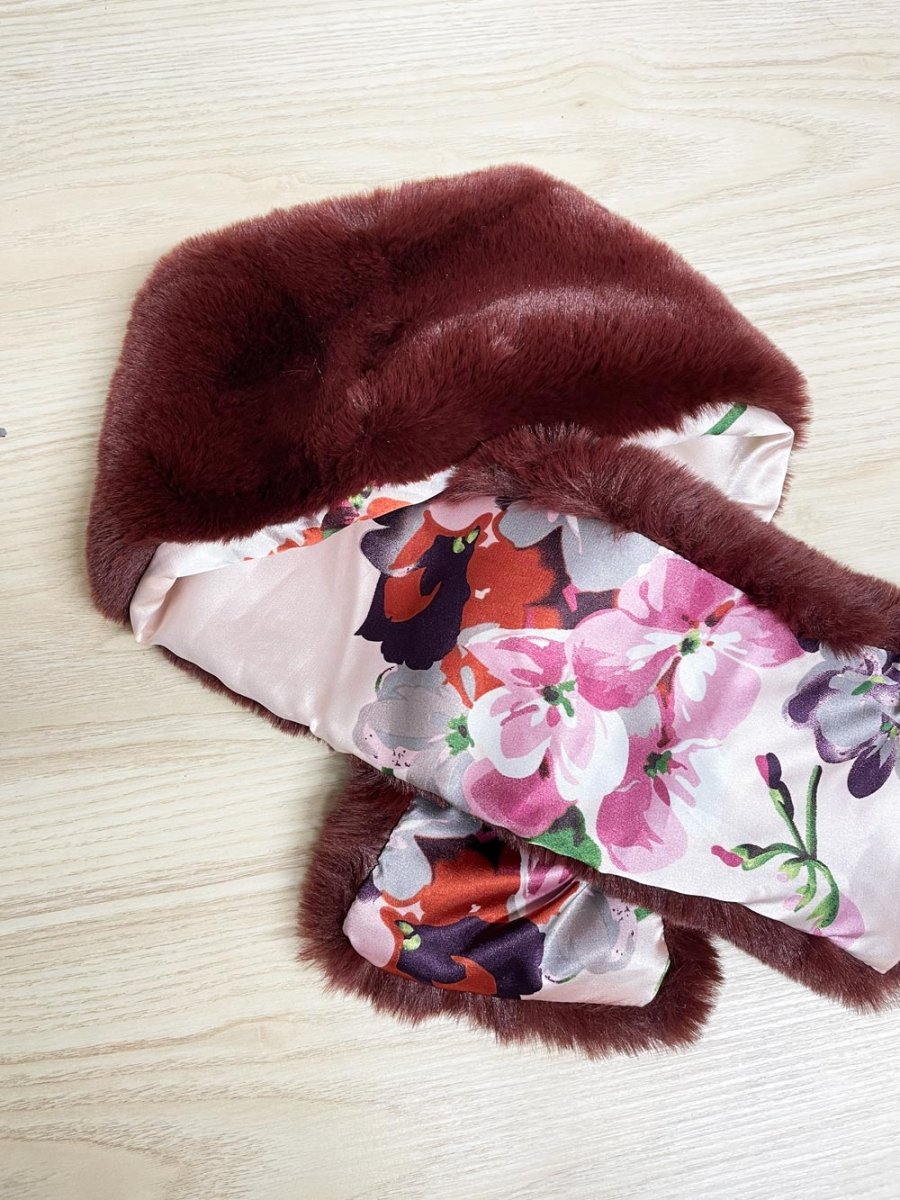 laundry by shelli segal faux fur scarf - good market thrift store