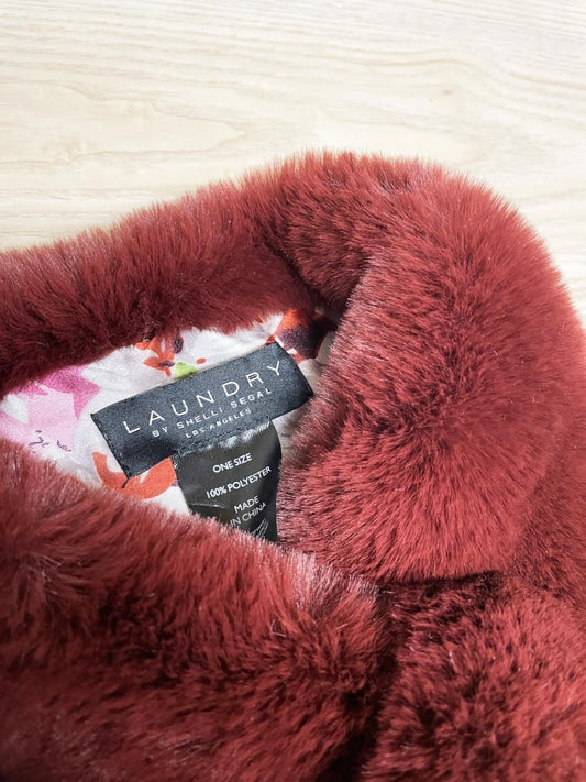 laundry by shelli segal faux fur scarf - good market thrift store