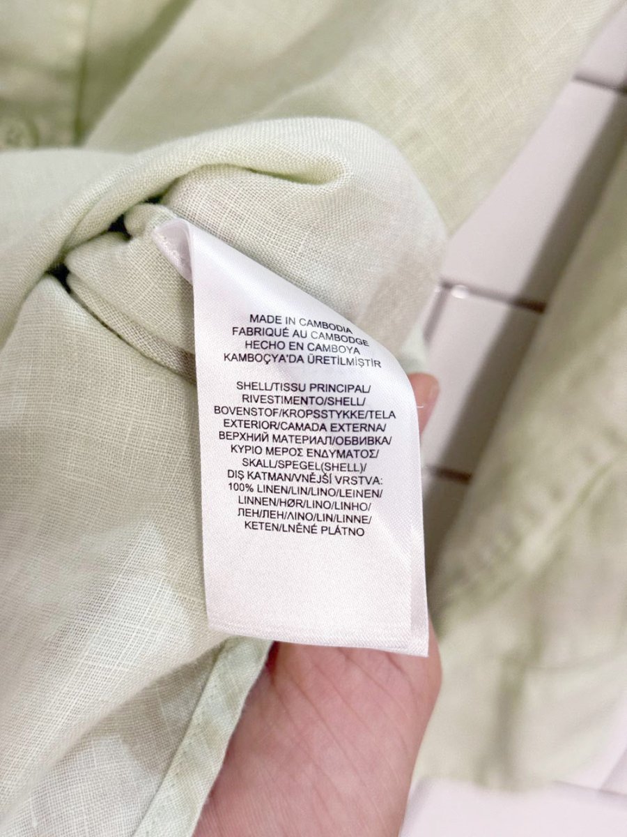 lauren RL 100% linen full button shirt | ralph lauren - good market thrift store