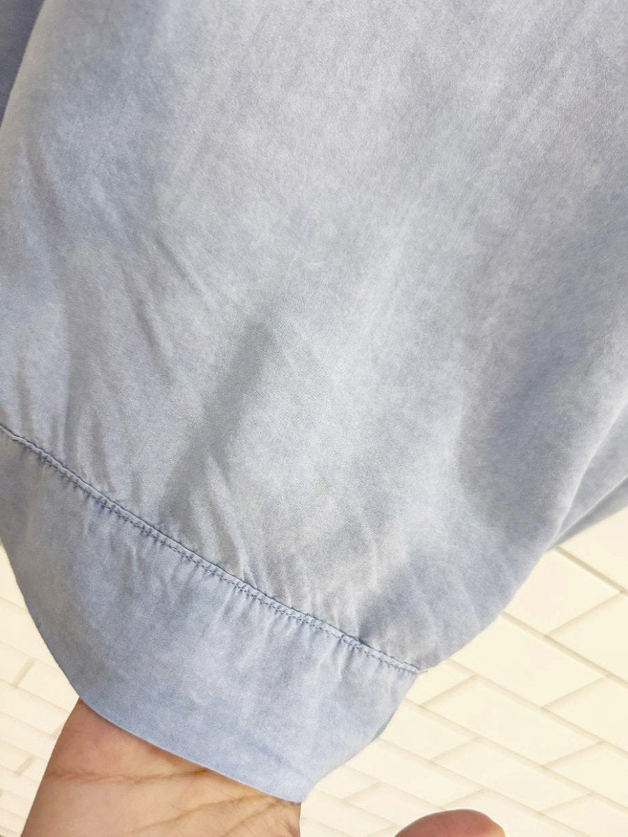 LAVI flowy sleeve chambray blouse | sam and lavi LA - good market thrift store