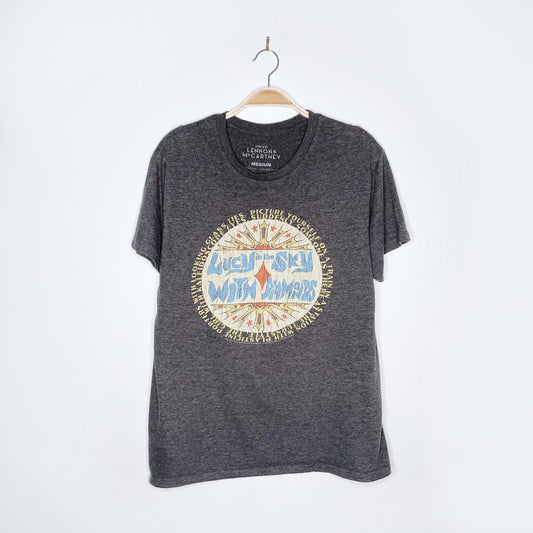 the beatles lucy in the sky graphic tee