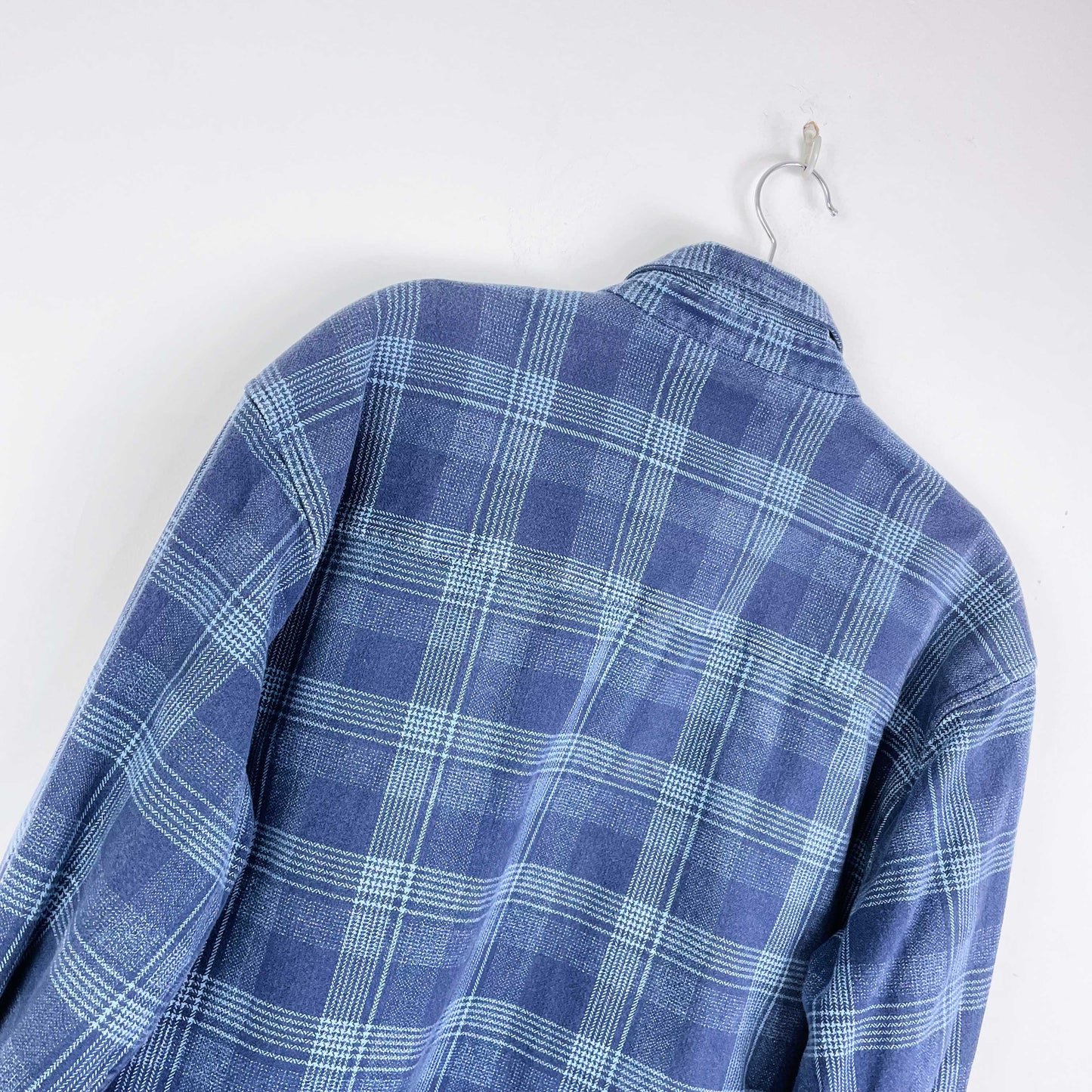 vintage levi's white tab heavy flannel plaid shirt