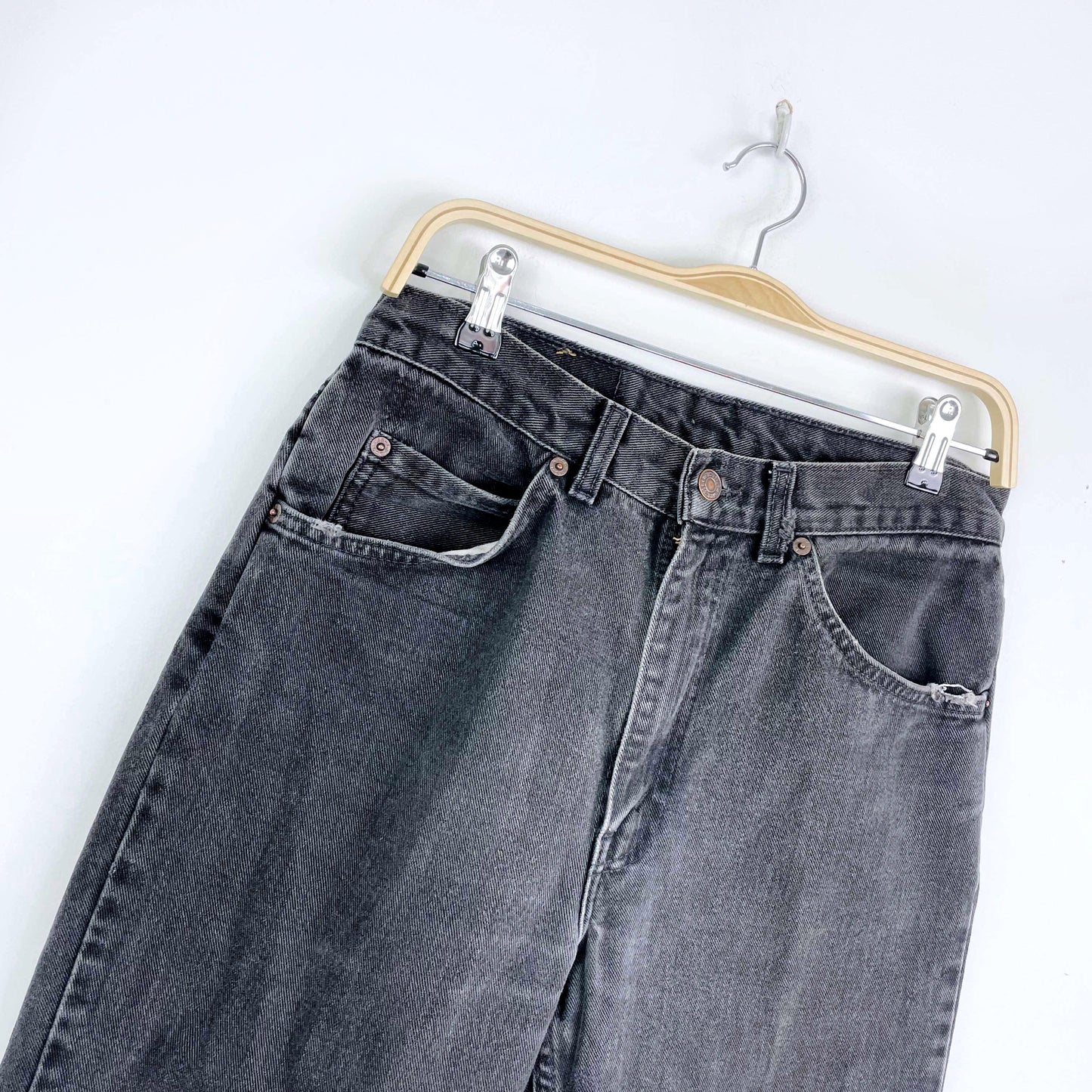 vintage 90s levi's 506 orange tab black jeans