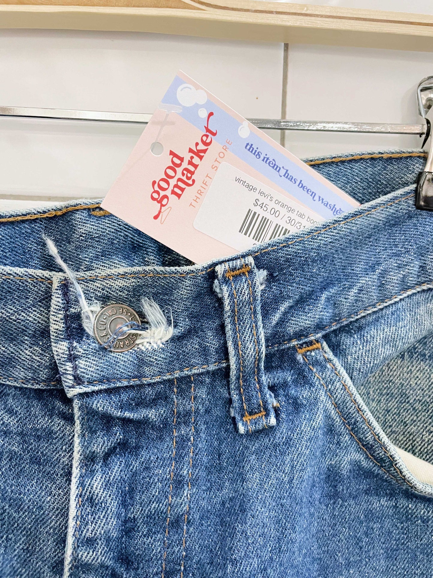 vintage levi's orange tab bootcut jeans