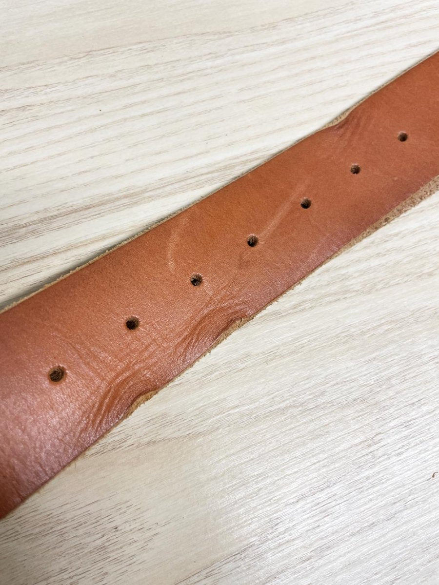 linea pelle vintage leather belt - good market thrift store