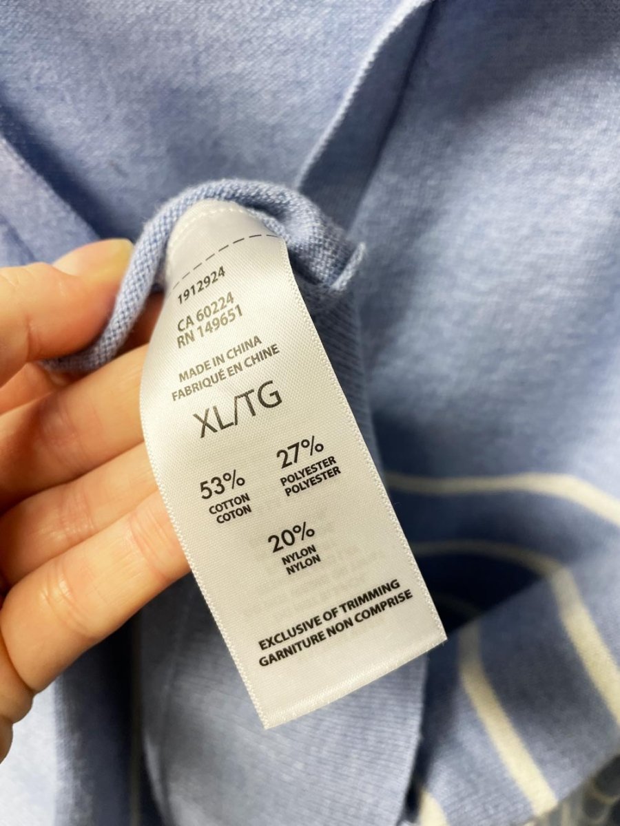 loft by ann taylor striped knit collared sweater - good market thrift store