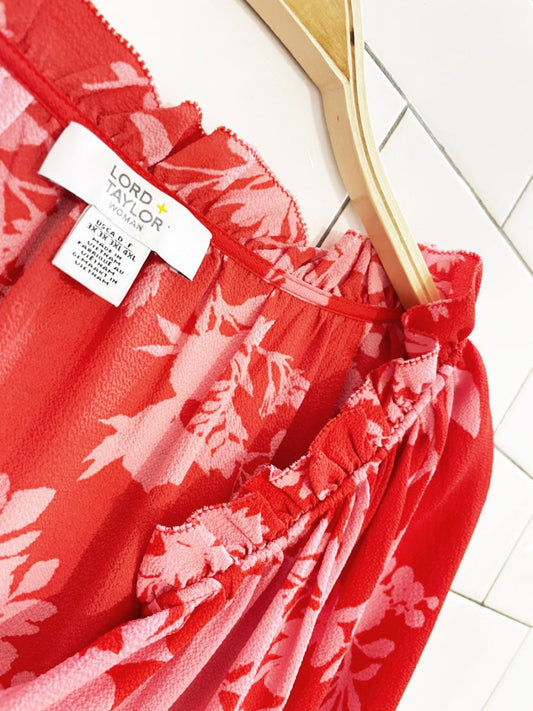 lord & taylor floral peasant blouse - good market thrift store