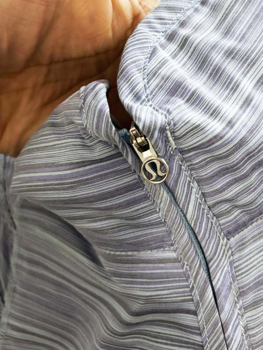 lululemon 2012 run make a break jacket twisted stripe caspian - good market thrift store