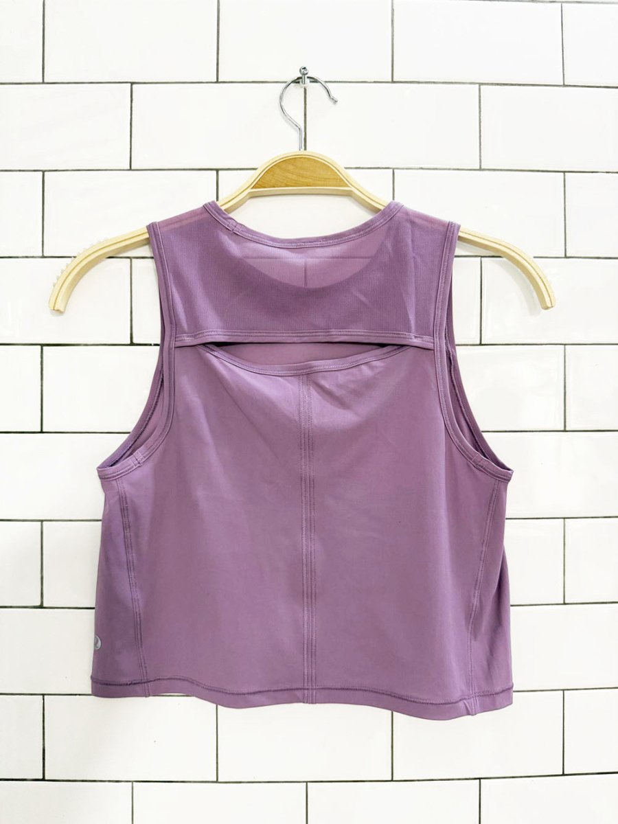 lululemon 2022 sculpt cropped mesh tank top - good market thrift store