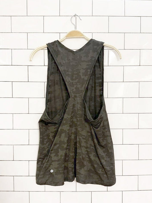 lululemon mesh camo run for days tank | silverescent - good market thrift store