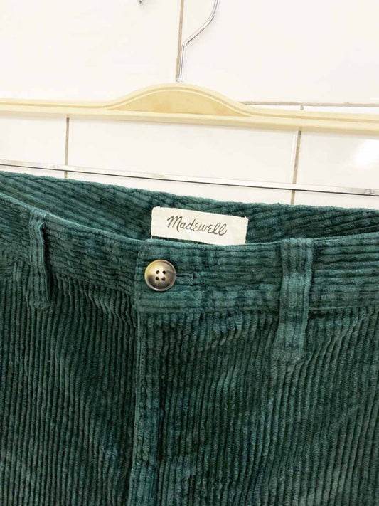 madewell slim emmett chunky cord wide leg crop pants - good market thrift store