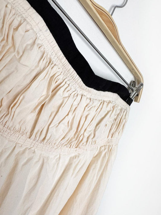 maeve strapless open back full midi dress | anthroplogie - good market thrift store