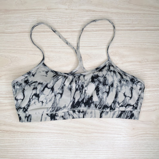 lululemon 2014 flow y bra in great granite - size 10