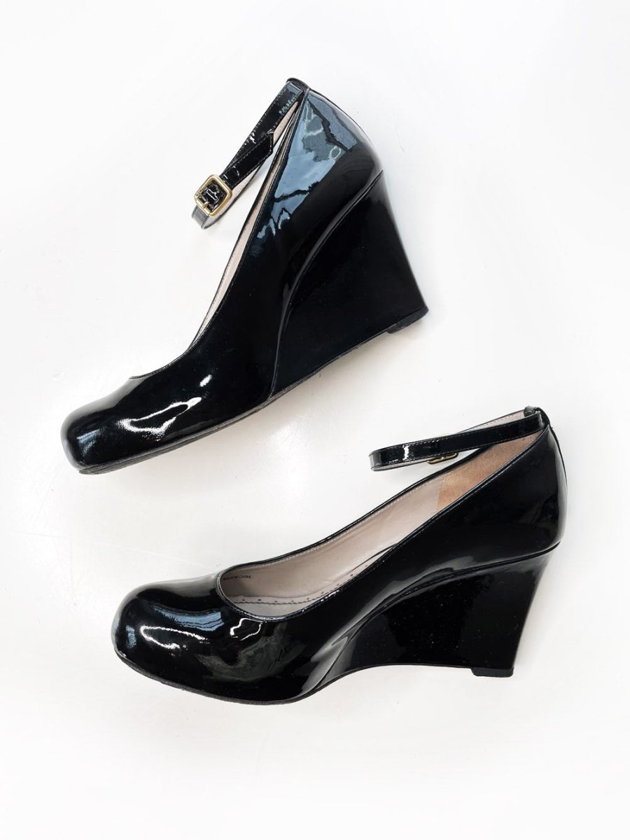 marc by marc jacobs patent mary jane wedge - good market thrift store