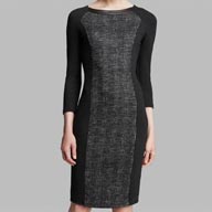 weekend max mara tweed panel career dress
